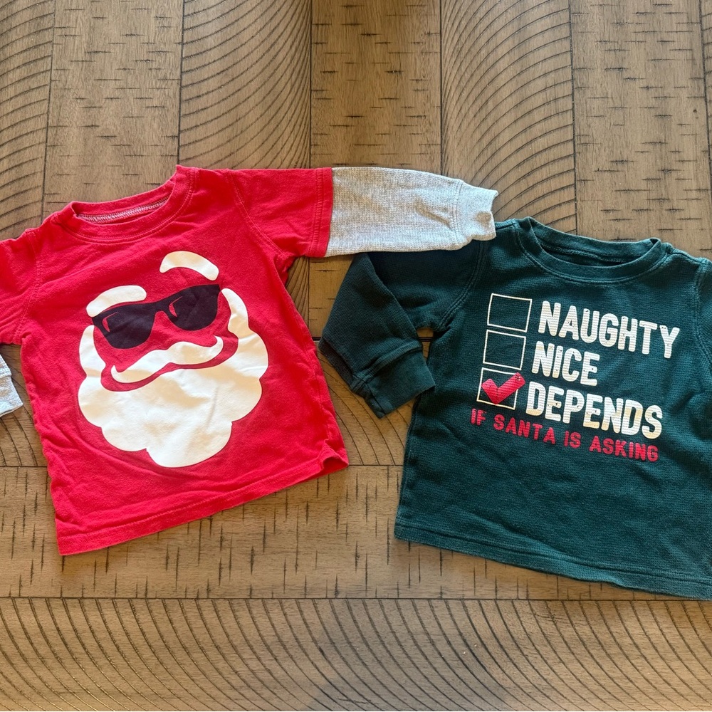 Christmas Shirts - Coordinated boy Twins